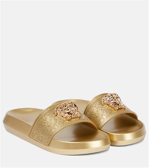 fake versace slides amazon|Versace la medusa leather slides.